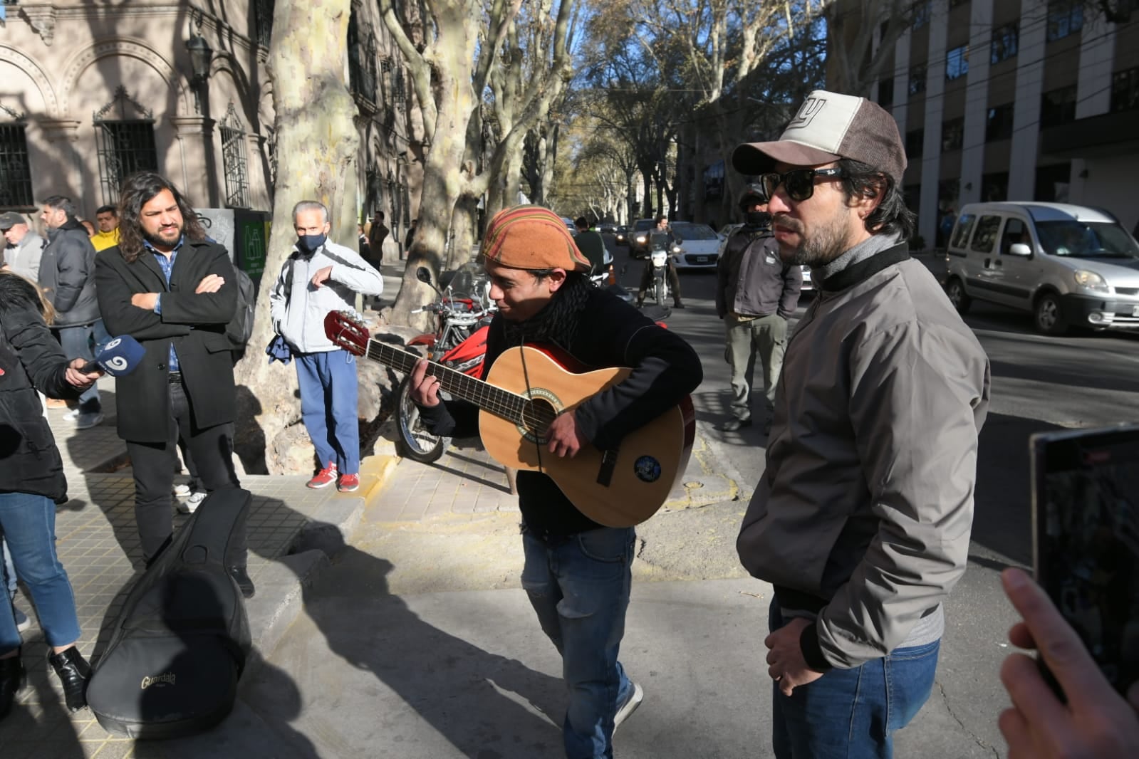 Velatorio de Marciano Cantero en el Ministerio de Cultura y Turismo de Mendoza (Ignacio Blanco / Los Andes)