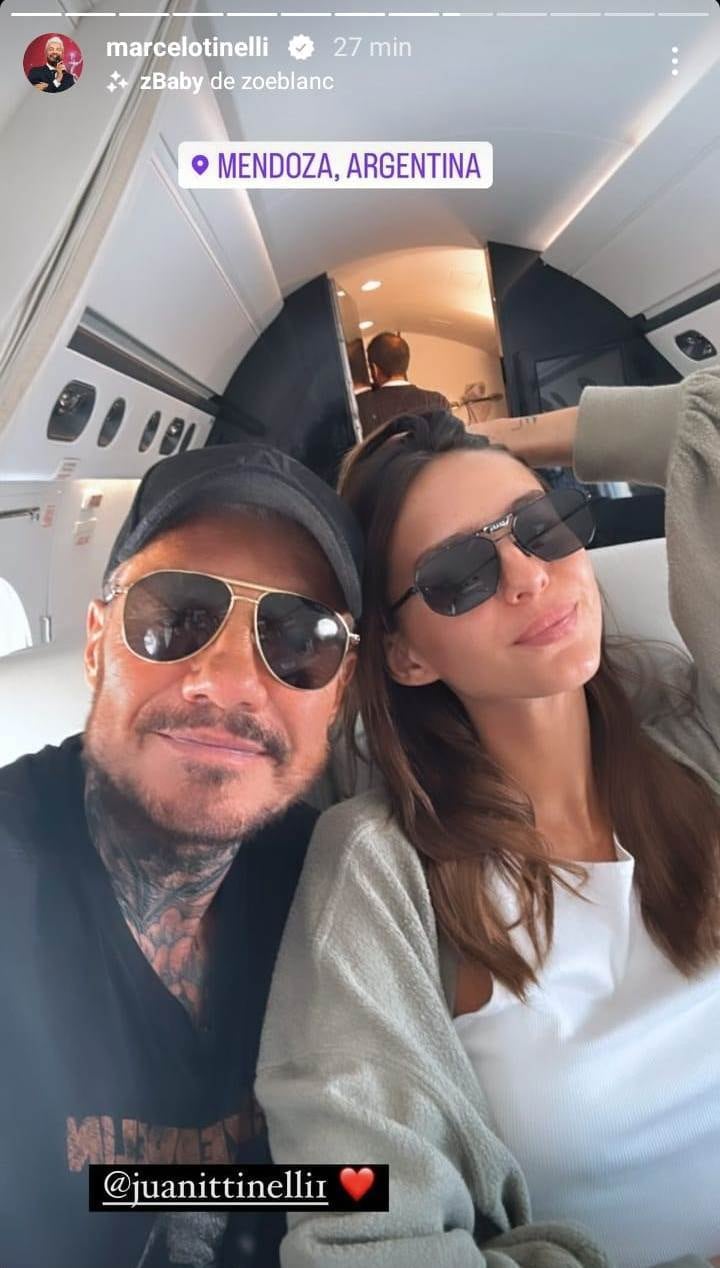 Marcelo Tinelli llegó a Mendoza con sus hijos