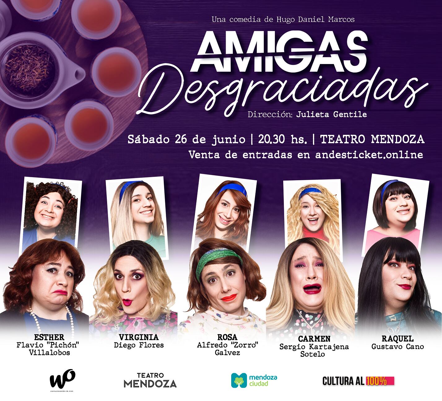 La comedia estrena esta noche en el teatro Mendoza.