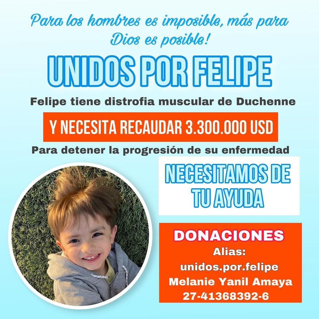 "Todos por Felipe" la campaña solidaria ya esta en marcha