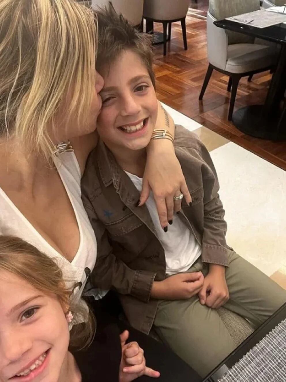 Wanda Nara con sus hijos. Foto: Web