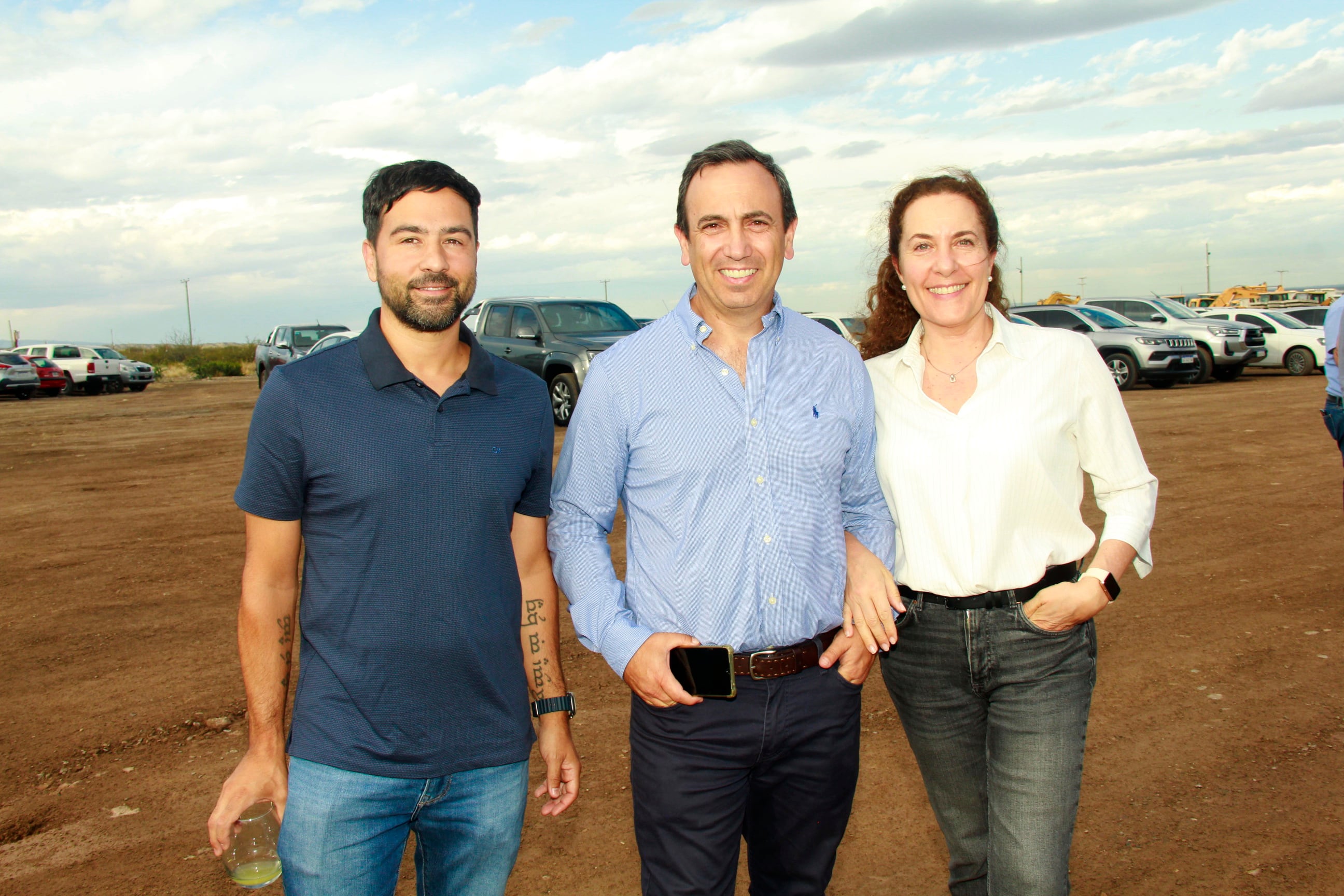 Antonio Hidalgo, Alfredo Spongia y Andrea Linares. Foto: Fernando Grosso.