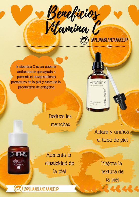 Beneficios de la vitamina C en nuestra piel.