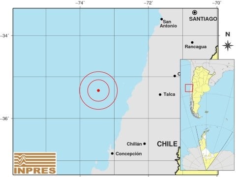 Sismo de magnitud 5.1 (6.18 del lunes)