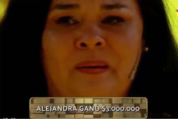 Alejandra en los 8 escalones. Foto Captura: El Trece