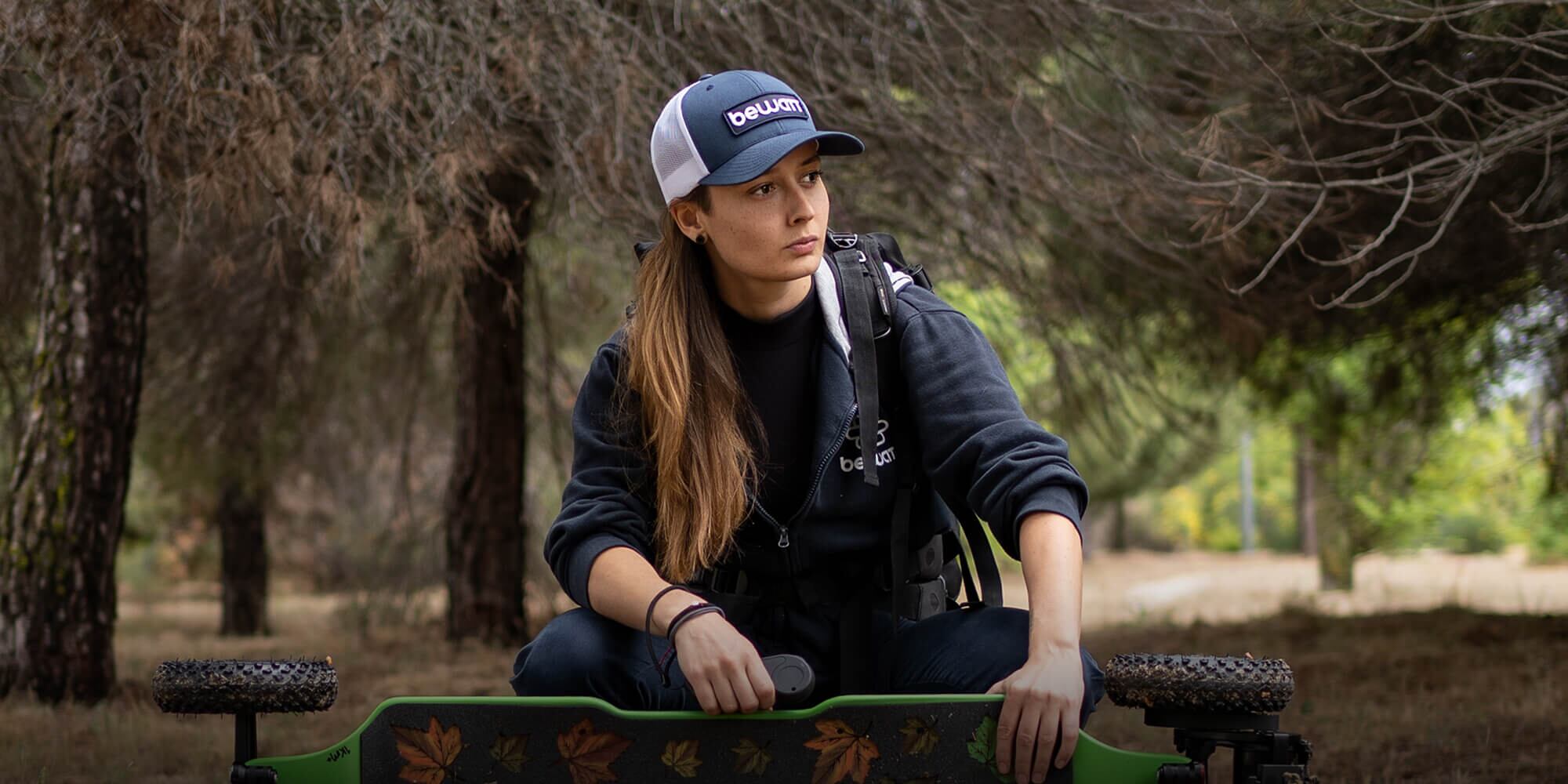 La influencer participará de una campaña de promoción turística y recorrerá la provincia en su skateboard. Gobierno de Mendoza.