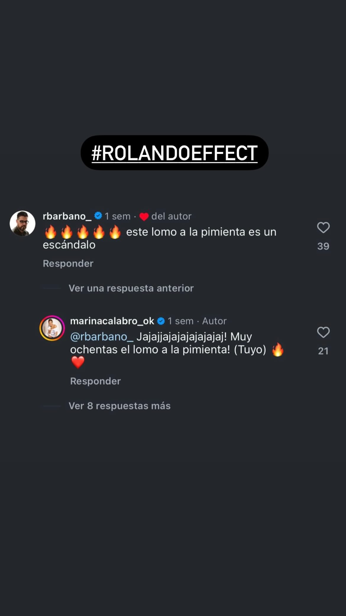 Marina Calabró y Rolando Barbano se la jugaron con un fogoso intercambio en redes.