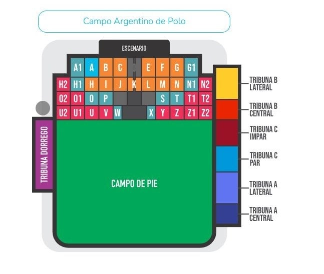  Luis Miguel: ubicaciones del Campo Argentino de Polo