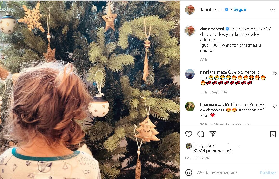 Darío Barassi contó una divertida anécdota de su hija Emilia con el árbol de Navidad.