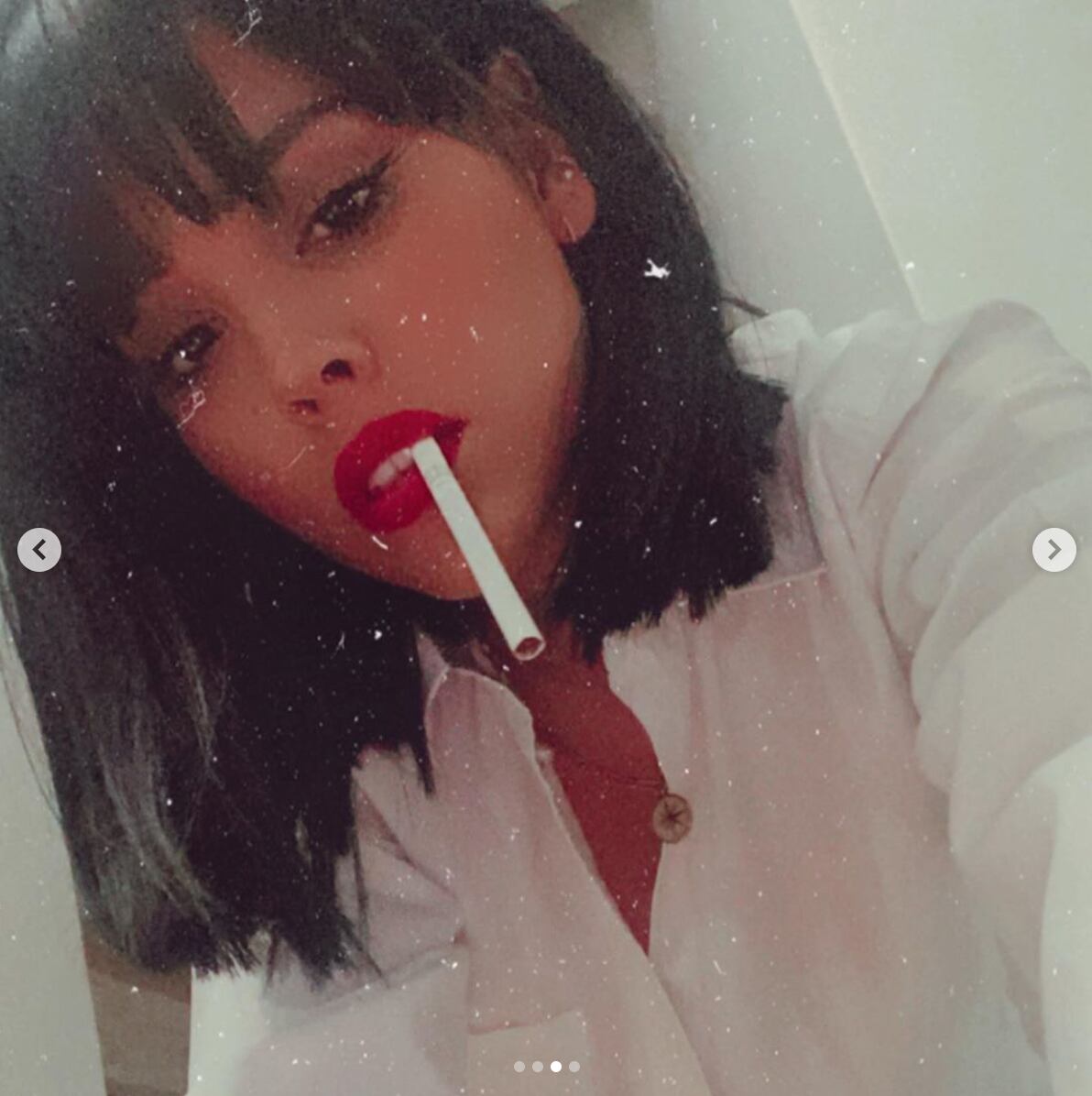 Danna Paola como Mia en "Pulp Fiction".