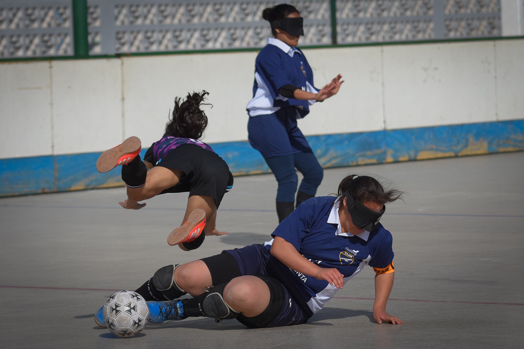 Equipo Femenino de Futbol para Ciegas de YPF Petroleras participa en el Torneo Nacional 
Foto Claudio Gutiérrez Los Andes