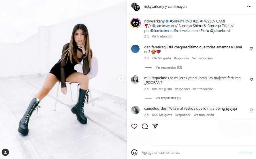 Cami Mayán maravilló a todos al ser embajadora de outfit