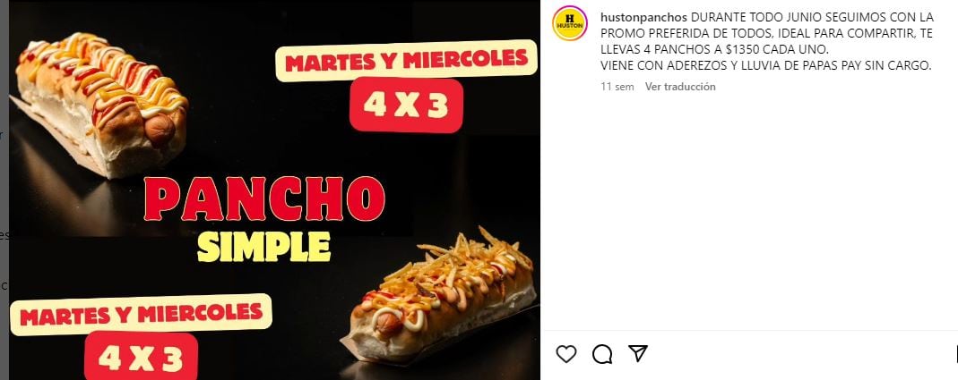 Estos son 4 recomendables locales para comer panchos en Mendoza.