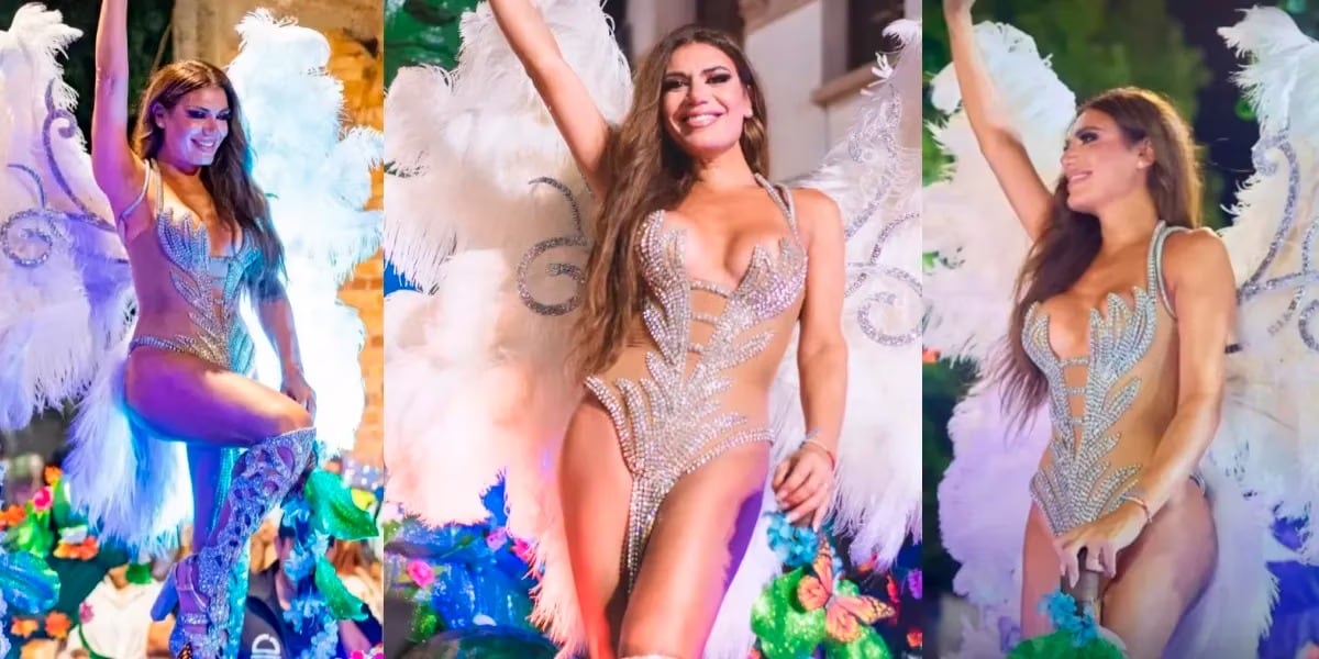 Florencia de la V enamoró en el carnaval de Melo Uruguay.