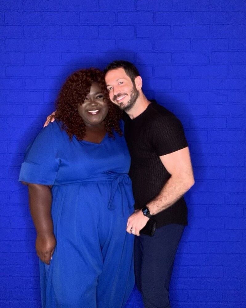 Gabourey Sidibe, junto a su marido