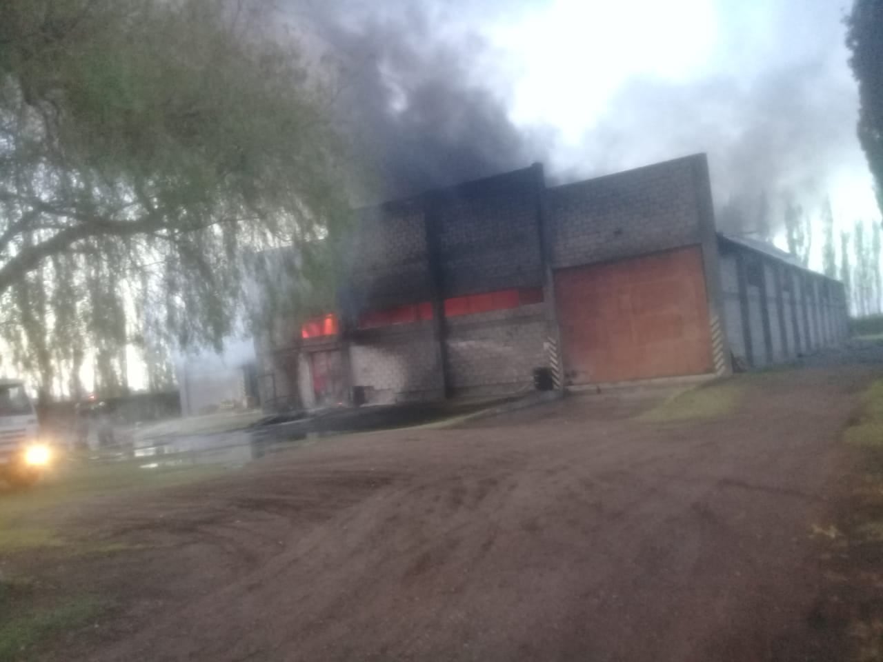 Incendio en Junín. Gentileza