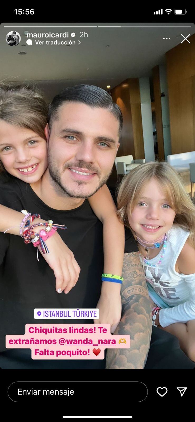 Wanda Nara y Mauro Icardi.