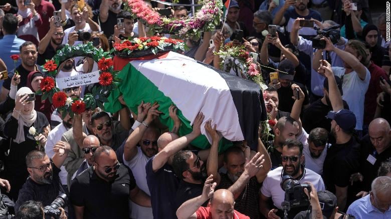 Funeral de la periodista Shireen Abu Aklehha