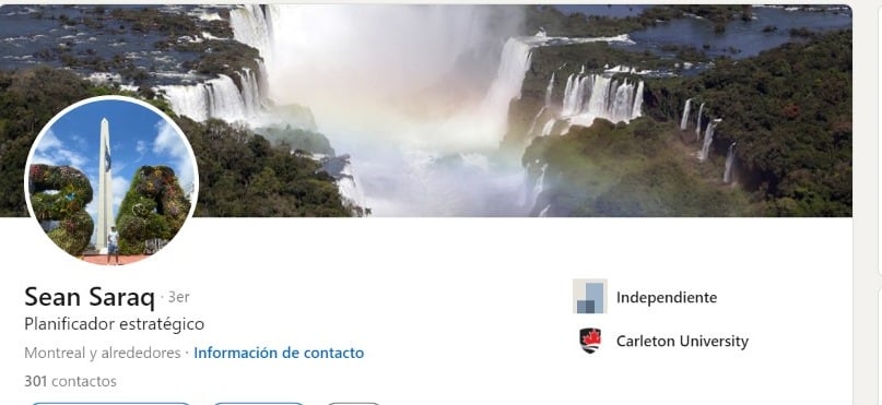 El canadiense era activo en su perfil de Linkedin (Captura de pantalla)