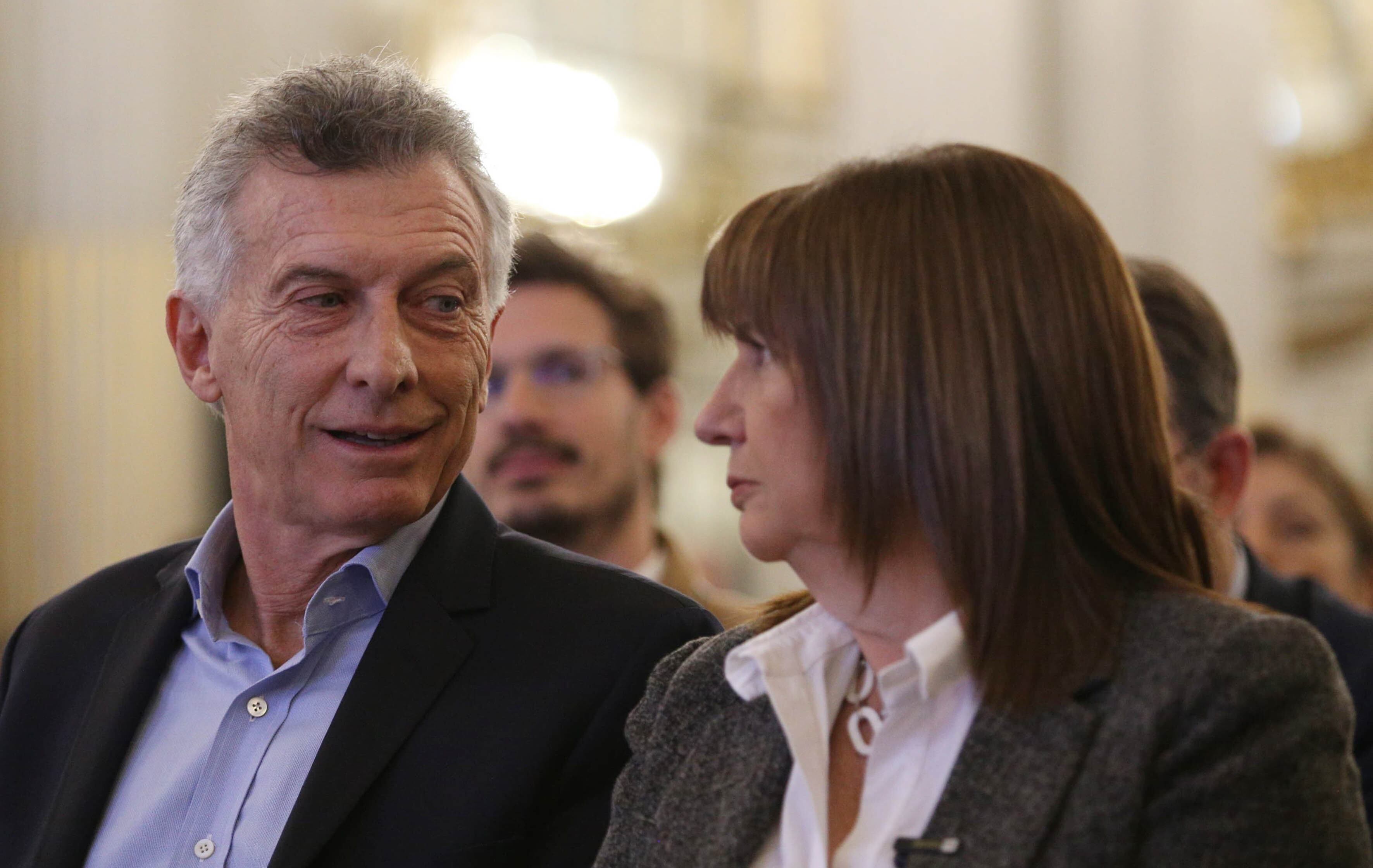 Mauricio Macri y Patricia Bullrich en el foro organizado por la Fundación Libertad. Foto: El Canciller