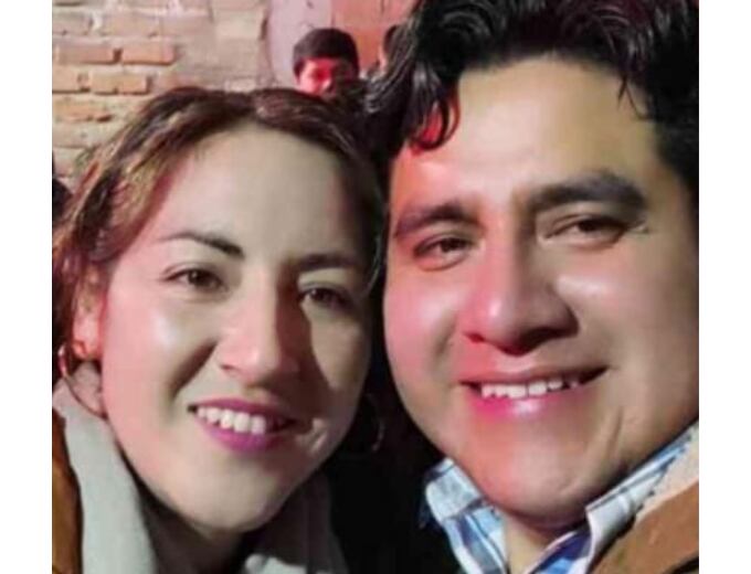 Marleni Rimarachin Colunche junto a su pareja, Iván Céspedes Sánchez. Ambos tienen una hija de tres meses. Foto: Gentileza