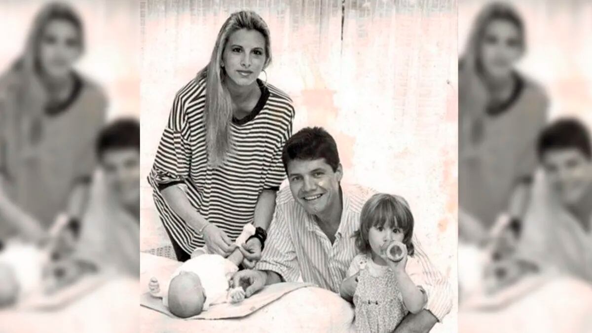 Soledad Aquino y Marcelo Tinelli, los padres de Mica y Cande Tinelli