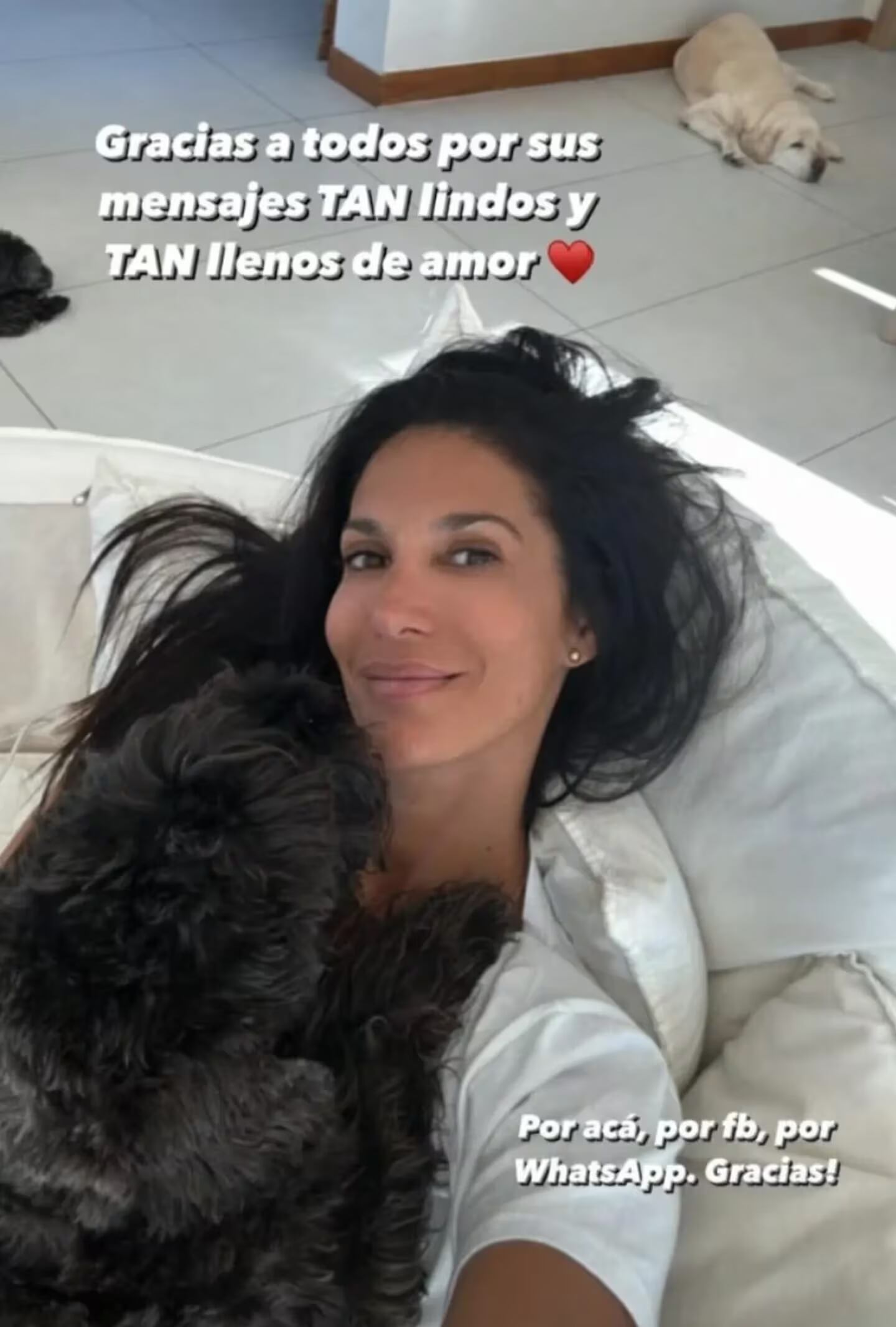 El mensaje de Silvina Escudero a sus seguidores. (Instagram Silvina Escudero)