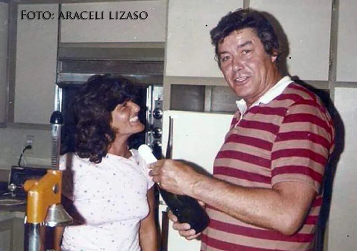 Guy Williams y su gran amor, la argentina Araceli Lisazo (Foto cedida por Araceli Lisazo a Infobae) 