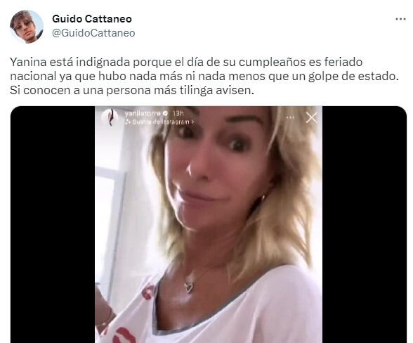 Algunas de las críticas a Yanina Latorre en redes. Foto: captura de pantalla / Twitter.