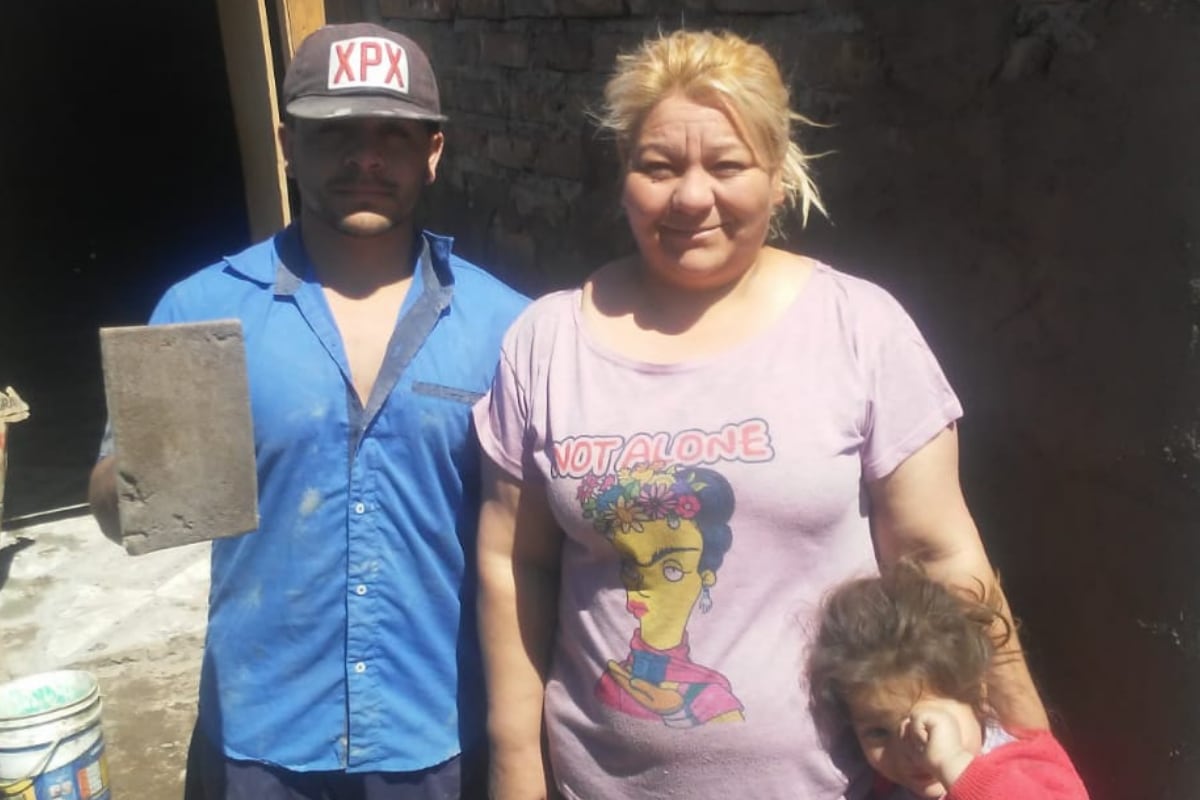 Cambió su auto por un terreno para construir un merendero y ayudar a más de 300 niños en Junín. Foto: Gentileza Brisa Moyano.