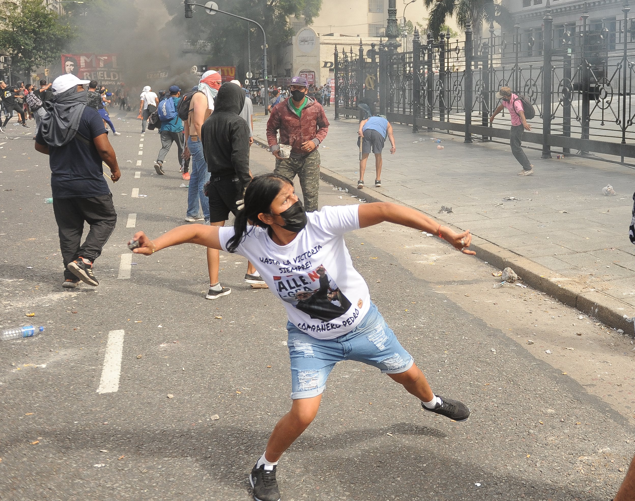 Incidentes en el Congreso durante la sesión en Diputados. Foto Federico Lopez Claro