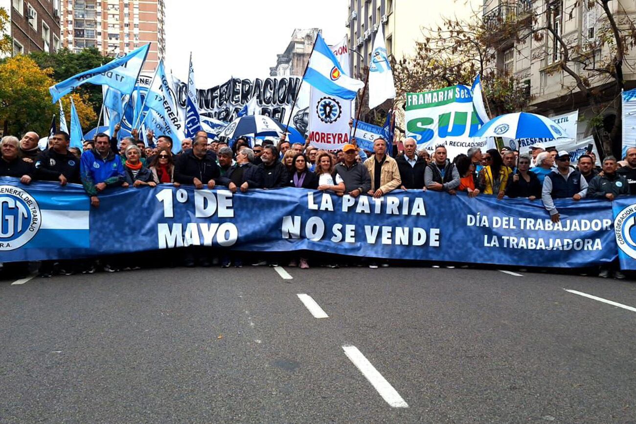 La marcha de la CGT por el día del Trabajador.