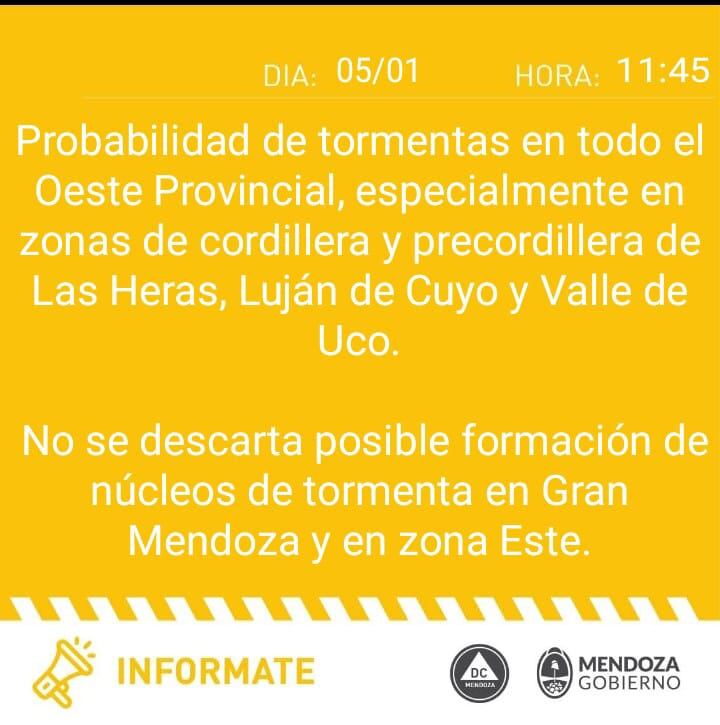 alerta de tormentas