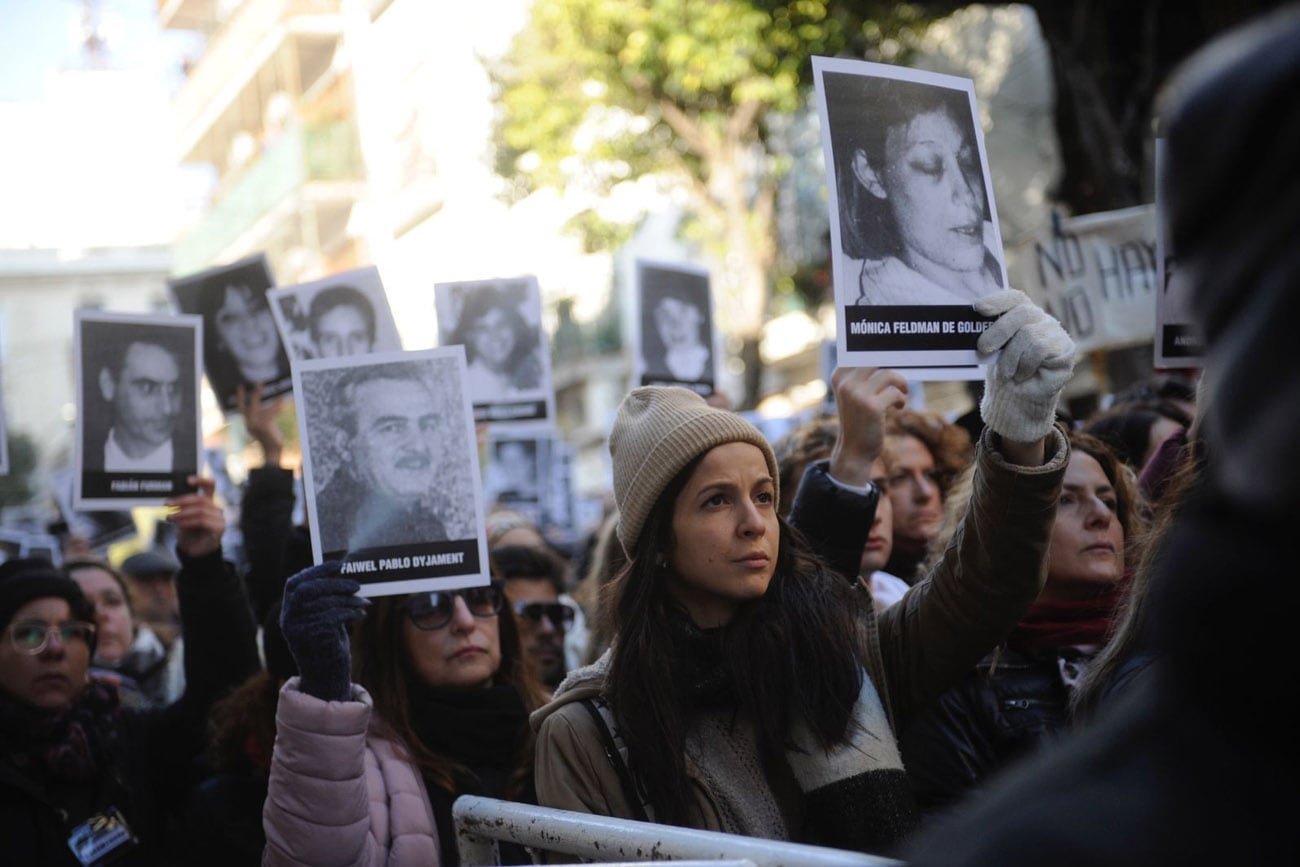 Acto por el 29° aniversario del atentado a la AMIA.  (Federico López Claro)