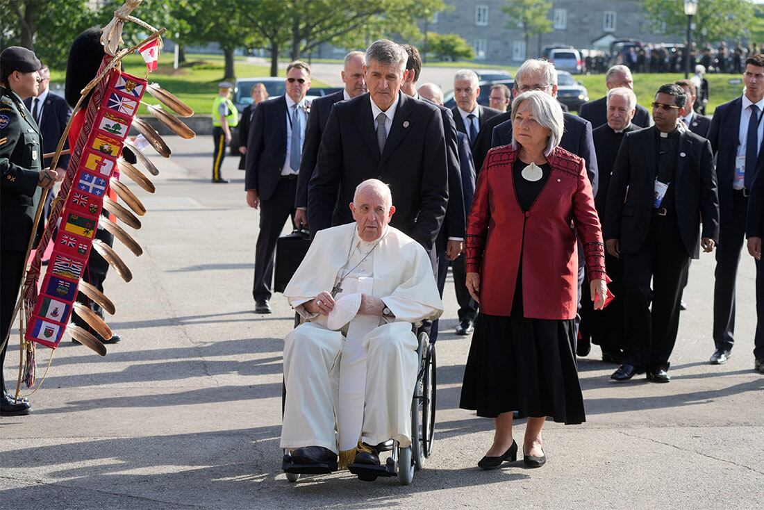 El Papa Francisco en Canadá. 