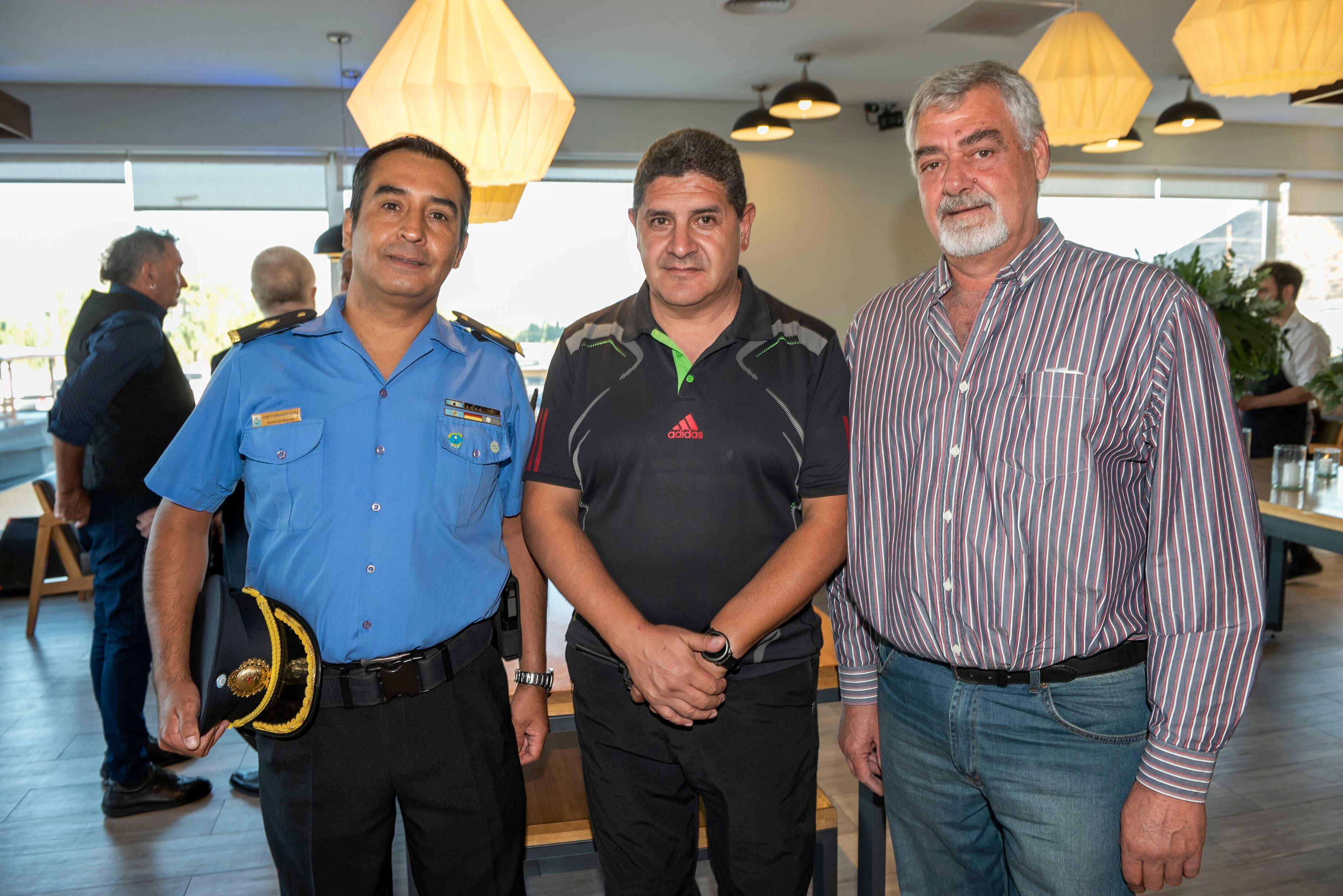 Fernando Sosa, Mario Lucero y Ricardo Squartini, de Aprocam.