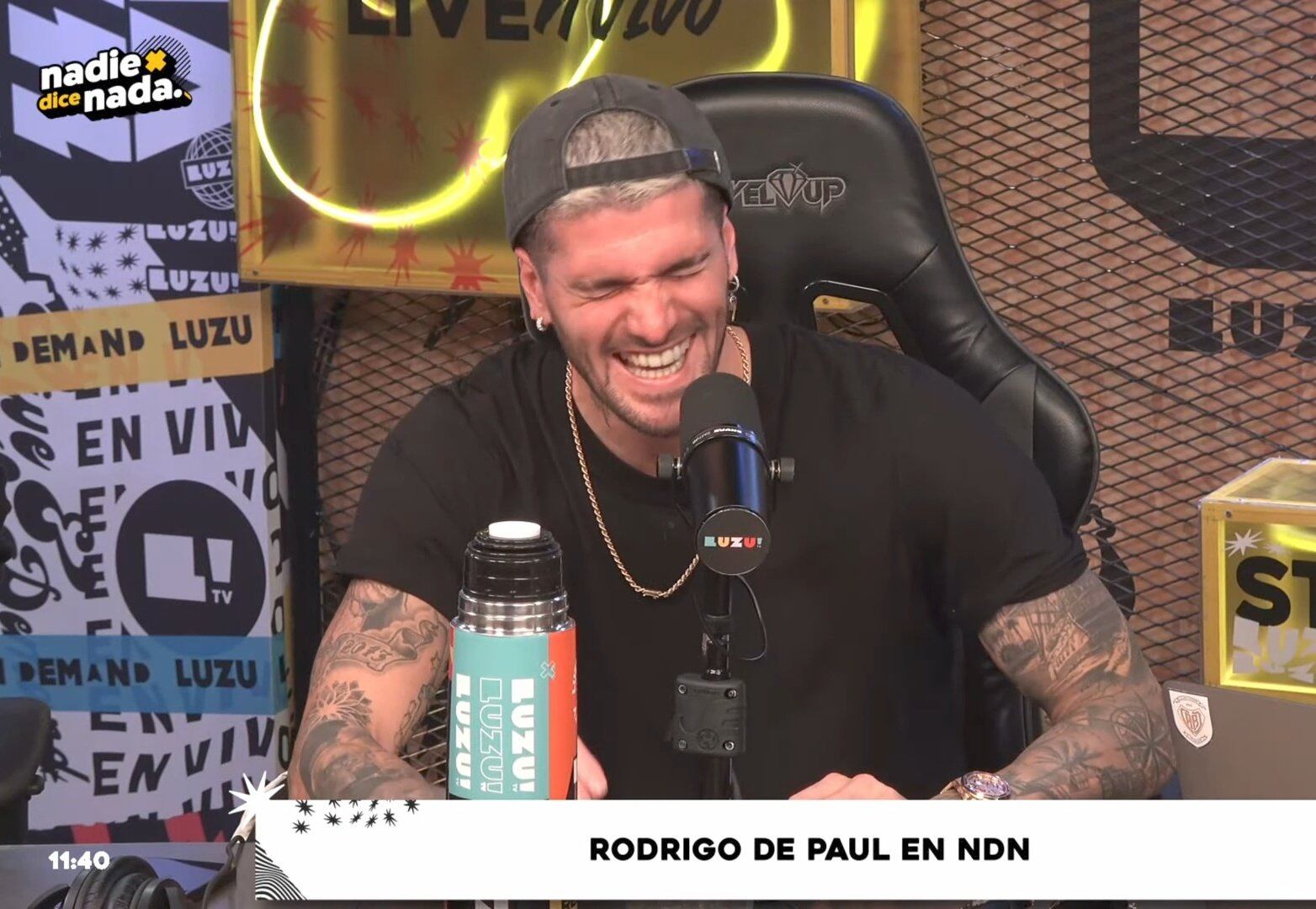 Rodrigo de Paul estuvo de invitado en Luzu este jueves