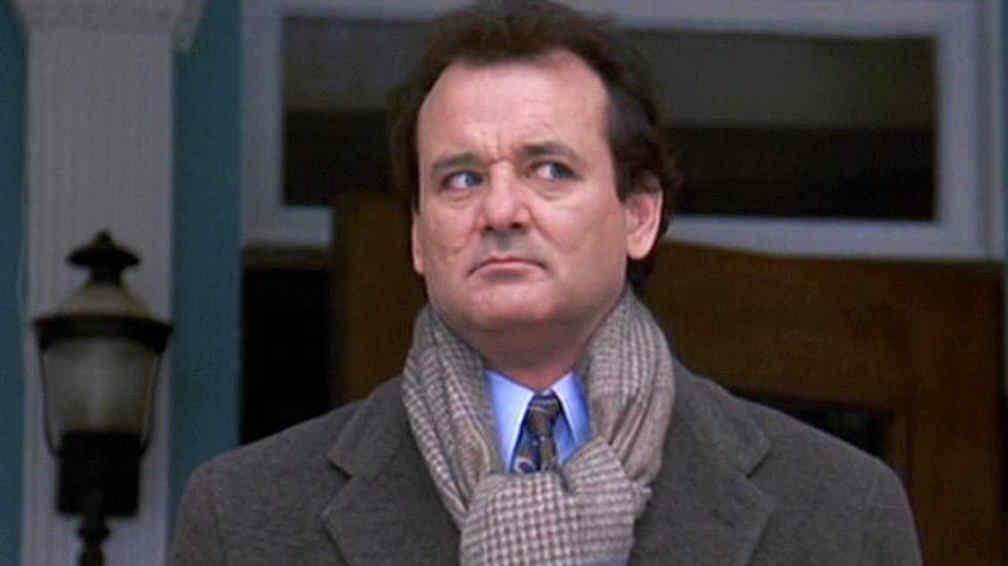 Bill Murray en el papel de Phil Connors en "El Día de la Marmota" (1993).