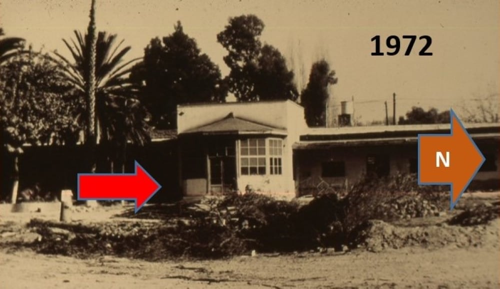 Imagen de 1972 del aspecto que tenía la casa que visitó Domingo Faustino Sarmiento en Mendoza hace 140 años.