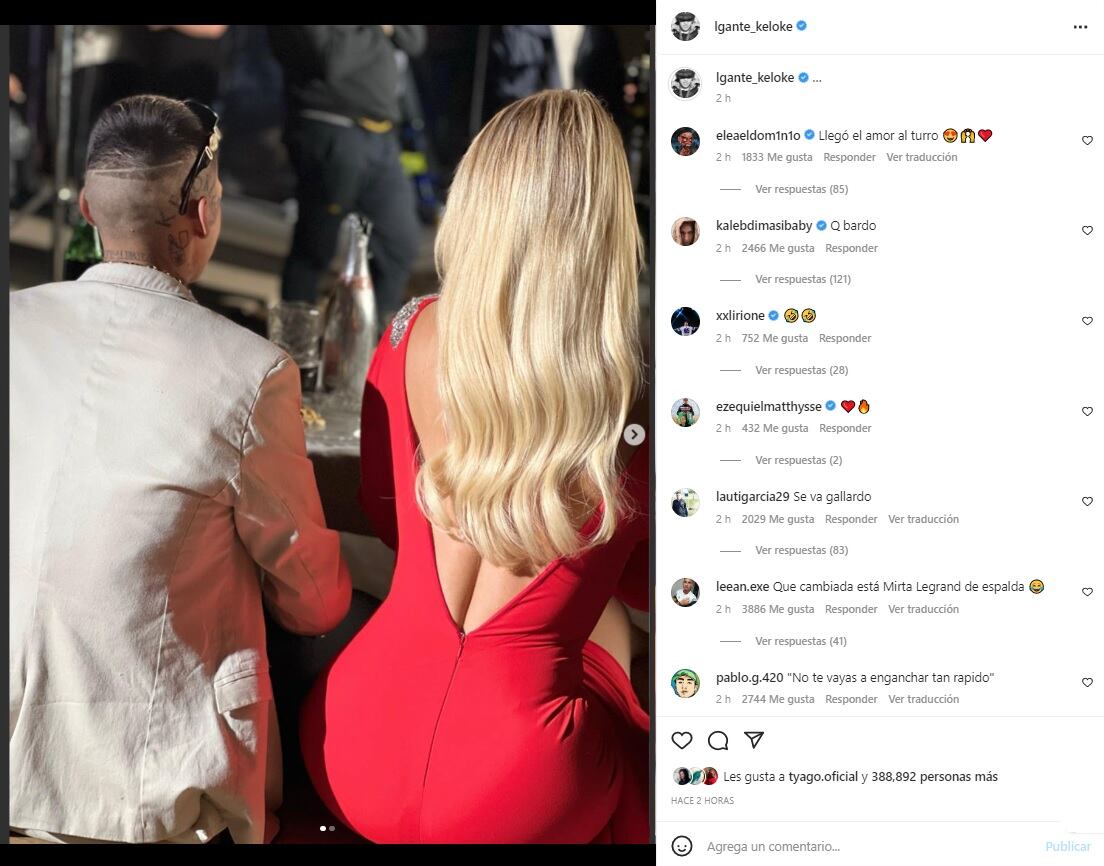 L-Gante provocó a Mauro Icardi con una foto junto a Wanda Nara.