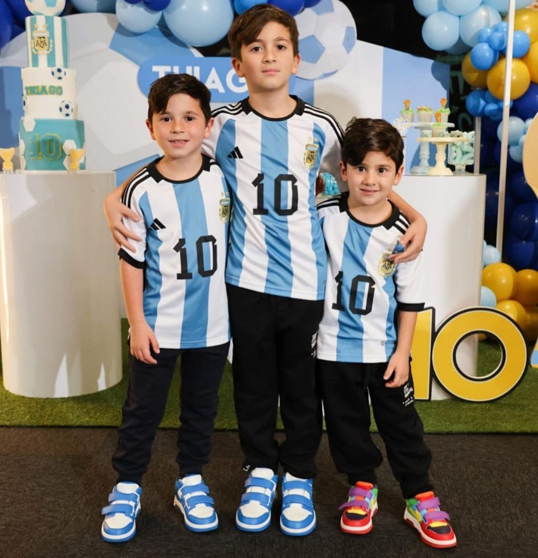 Antonela Roccuzzo y el saludo especial por el cumple de 10 de su hijo Thiago