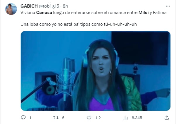 Los memes sobre Viviana Canosa y Javier Milei