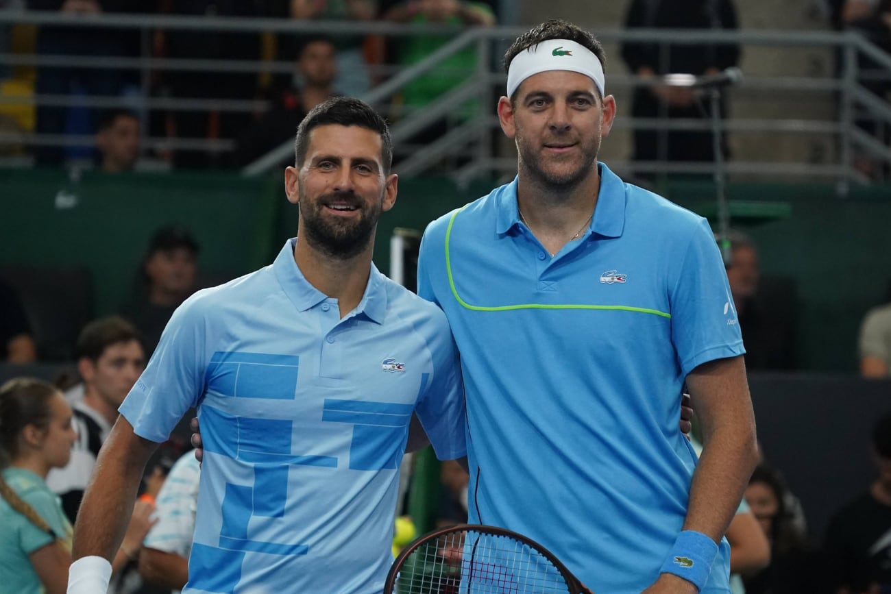 Novak Djokovic y Juan Martín del Potro. Foto:  Juano Tesone vía Clarín