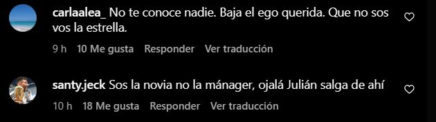 La novia del jugador tuvo un polémico gesto con los hinchas y fue duramente criticada