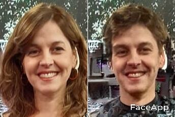 Daniela Galván en FaceApp