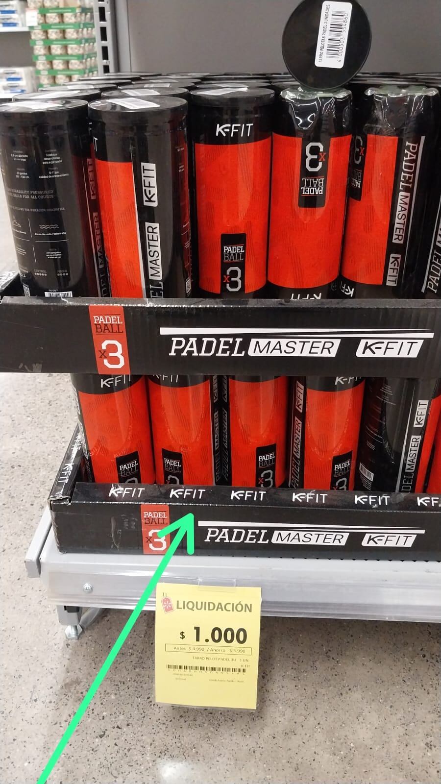 Pelotas de pádel de oferta en Chile.