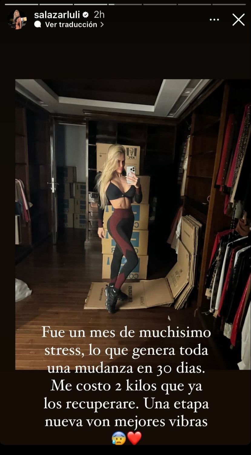 Luciana Salazar dejó su departamento del Chateau. Captura de Instagram.