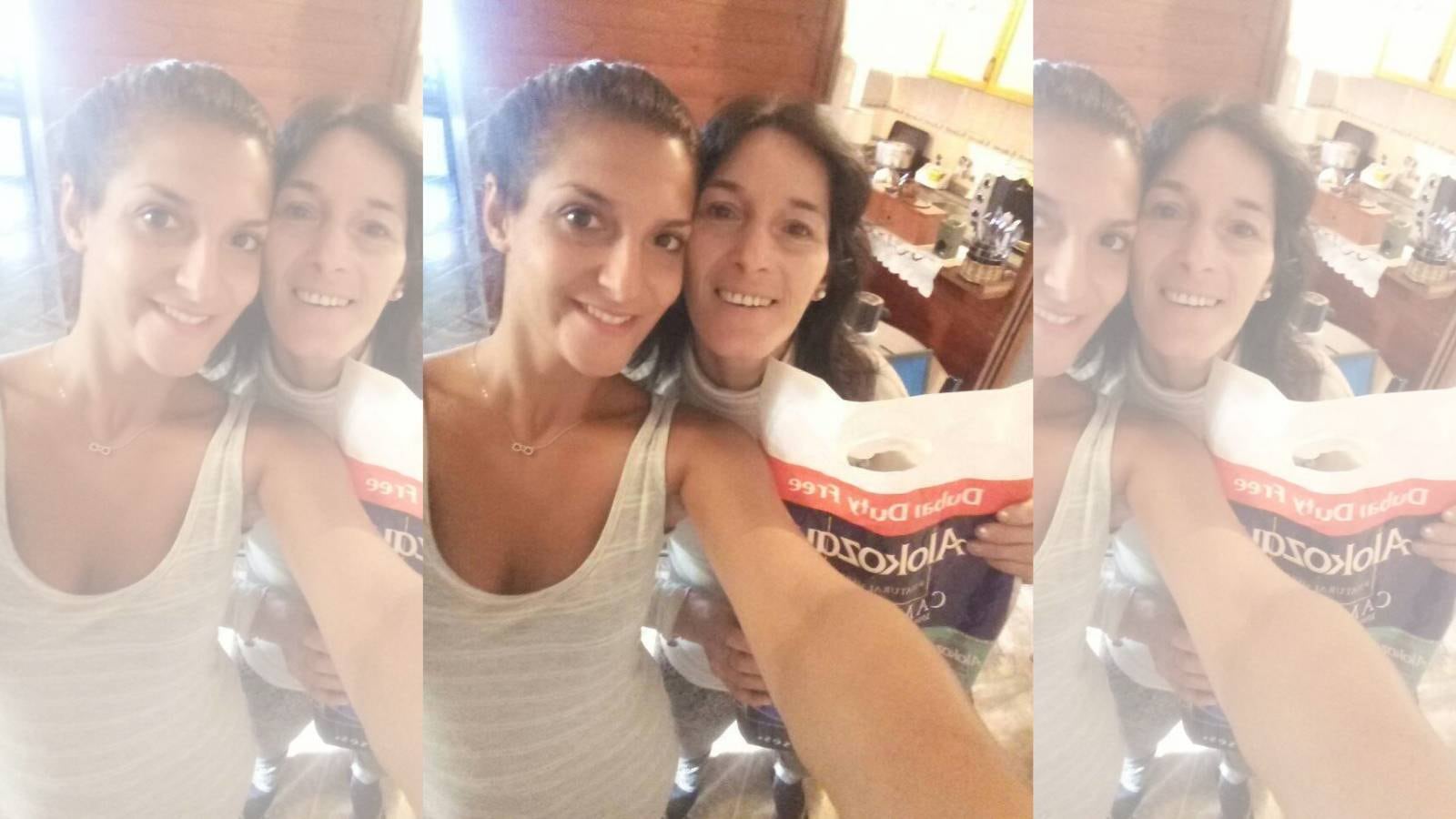 Virginia Ferreyra junto a su mamá Claudia.