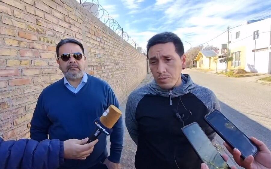 Eric Lucero, el papá de Guadalupe Lucero, en declaración a medios de San Luis (Foto Amanecer Informados)