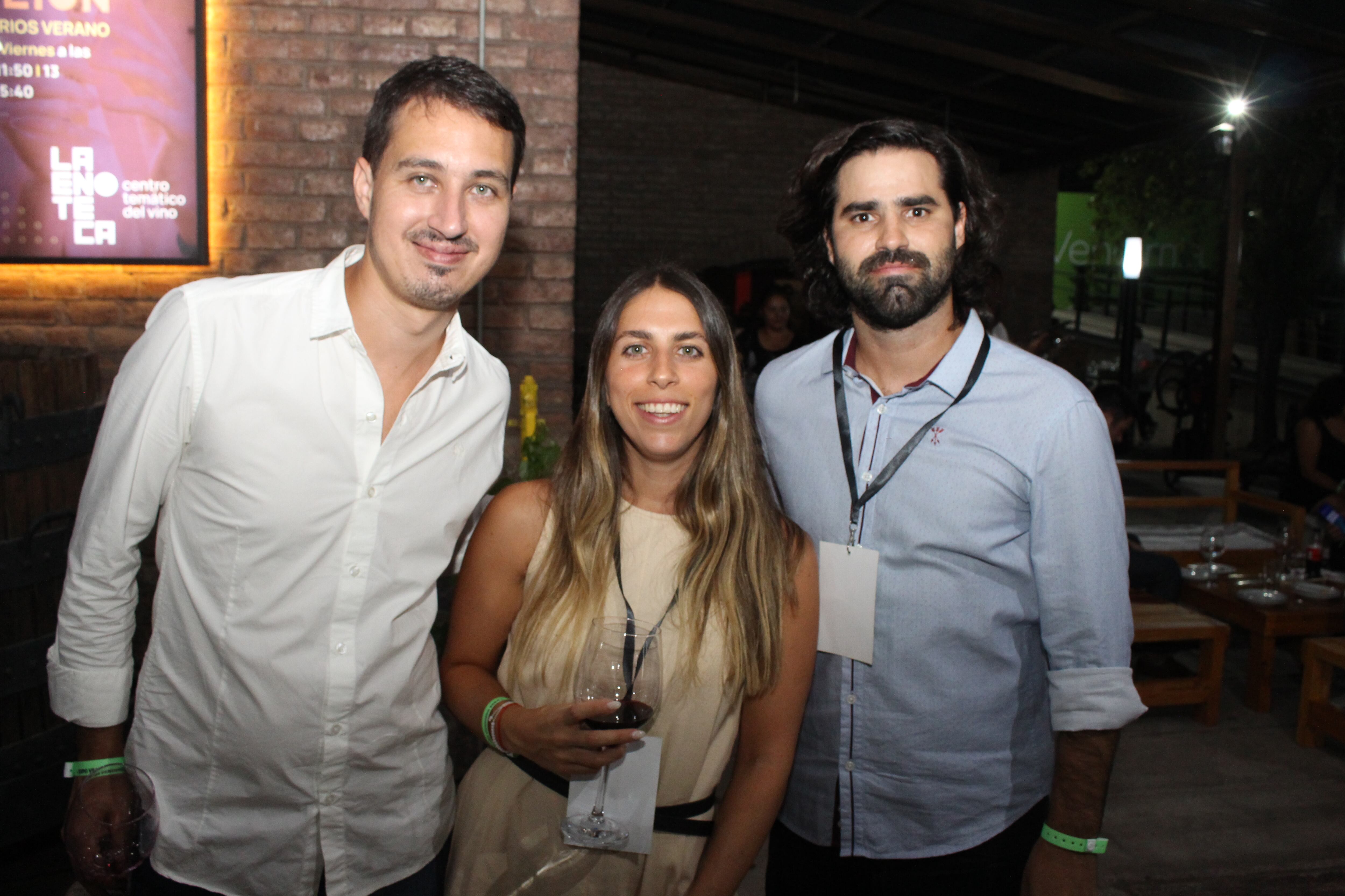 Lucas Dell Acqua Méndez, Valentina Fernández Larriera y Agustín Bertilotti.